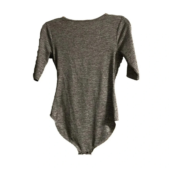 Mossimo Supply Co. Women Heathered Gray Bodysuit Size small Great condition - Picture 2 of 8
